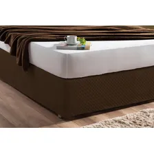 Saia Box Cama Casal Queen Matelado Fábrica Própria Tabaco Foto mini 1