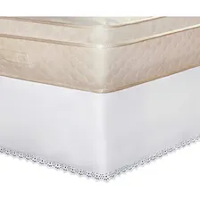 Saia Cama Box Queen Size Microfibra Bordado Ultrassônico Foto  mini 1