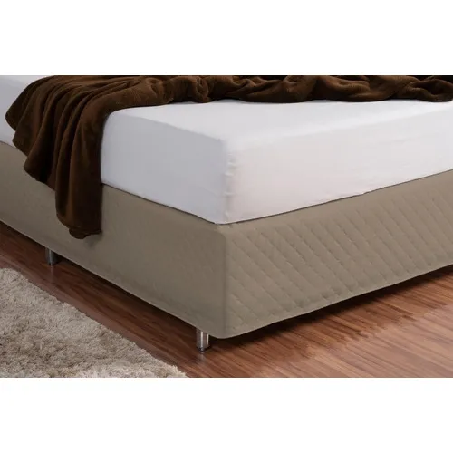 Saia Matelada Com Elástico Solteiro Avelã Foto 1