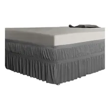 Saia para cama box casal Bel Capas Saia Para Cama Box chumbo Foto mini 1