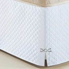 Saia Para Cama Box Casal Padrão Veneza Matelada Branco Foto mini 2