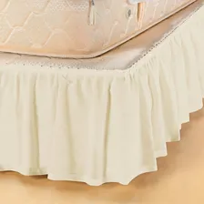 Saia Para Cama Box Conjugado Pratic Casal Queen Cor Marfim Foto mini 1