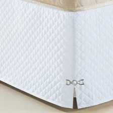 Saia Para Cama Box King Size Veneza Matelada Branco Foto mini  2