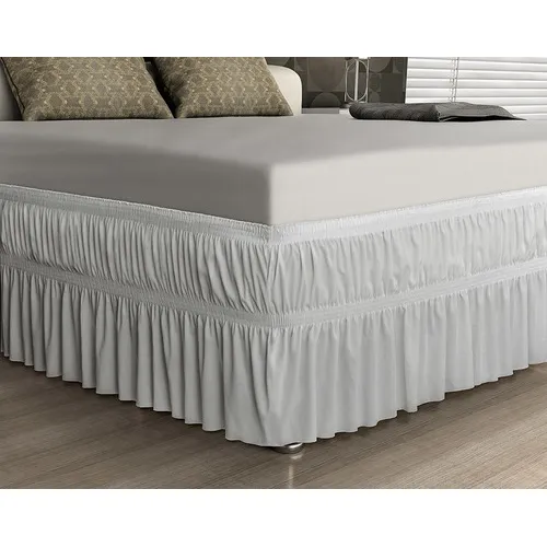 Saia Para Cama Box Malha Casal Branco Adomes Foto 1
