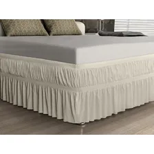 Saia Para Cama Box Malha King Size Adomes Foto  mini 1