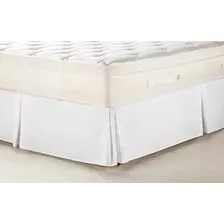 Saia Para Cama Box Microfibra Branco King Protetor Foto  mini 1