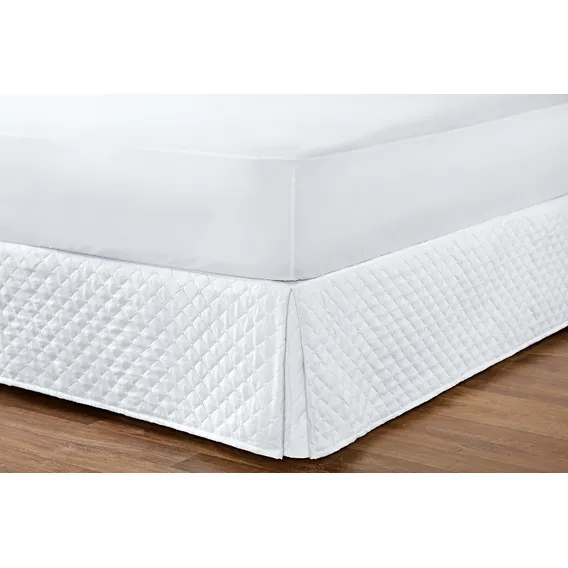 Saia Para Cama Box Solteiro Matelada Branco Foto 1