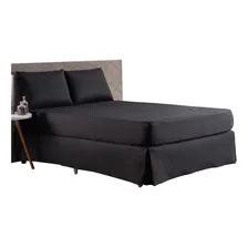 Saia Para Cama Box Solteiro Saia Box Cor Preto Foto mini 2