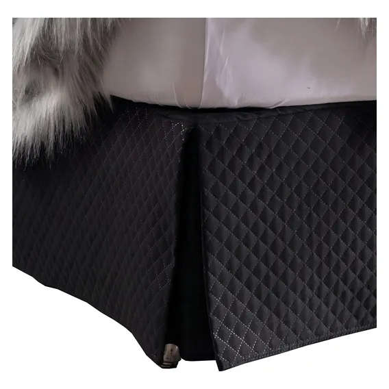 Saia Para Cama Box Solteiro Saia Box Cor Preto Foto 1