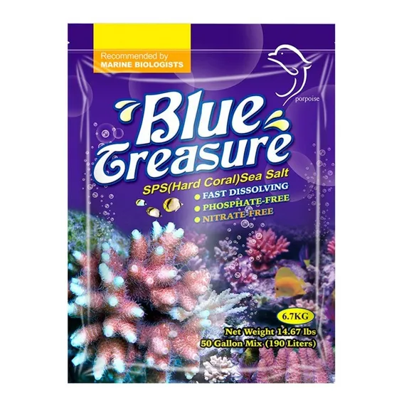 Sal Blue Treasure Sps Sea Salt 6,7 Kg - Aquario Marinho Sais Foto 1