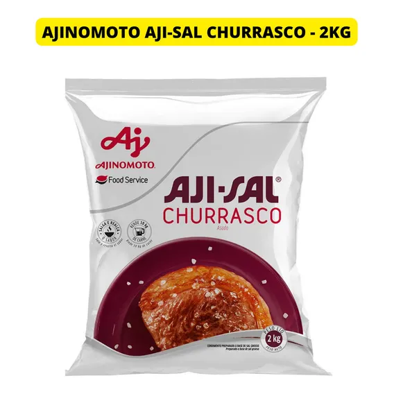 Sal Grosso Aji-sal Churrasco Ajinomoto 2kg Foto 1