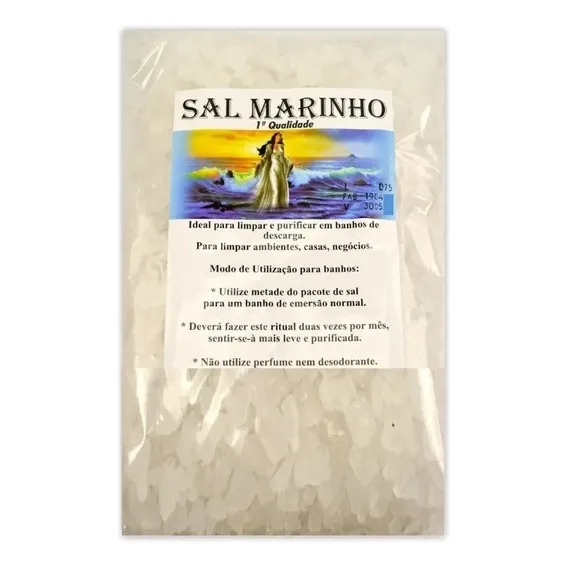Sal Grosso De Banho - Para Banho De Limpeza E Ambientes Fragrância Sal Grosso Banho Foto 1