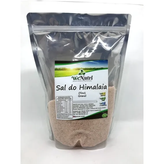 Sal Rosa Do Himalaia Fino Iodado 3kg Wenutri - Com Laudo Foto 1