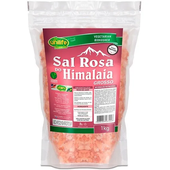 Sal Rosa Do Himalaia Grosso 100% Puro 1kg Unilife Foto 1