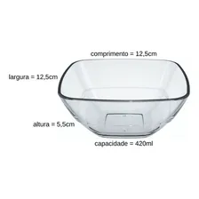 Saladeira Bowl Duralex Quadre 420ml Vidro Nadir Figueiredo Foto mini  2