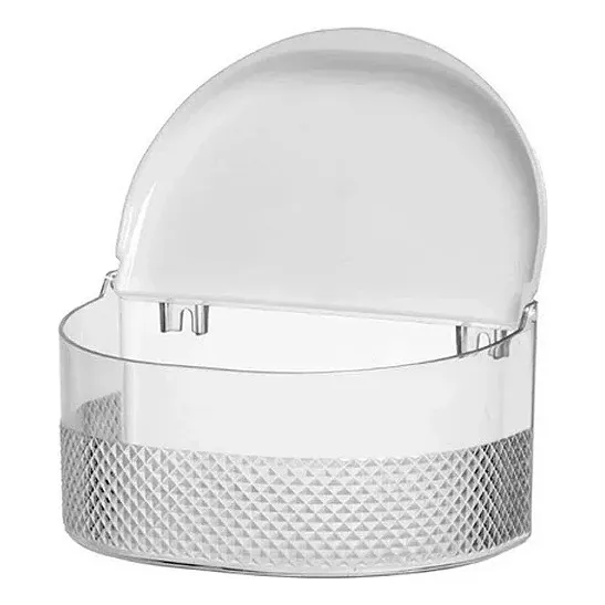 Saleiro AcrÃlico Diamante Transparente Para Parede Bancada Foto 1