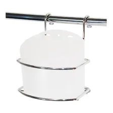 Saleiro Branco Com Suporte Aramado Inox 3021 Jomer Foto mini 1