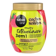 Salon Line Kit Creme, Creme 3 em 1, Gelatina e Óleo Morango Foto mini 4