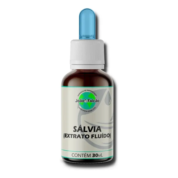 Sálvia Extrato Fluído 30ml Sabor Natural Foto 1