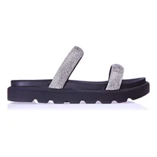 Sandália Casual Feminina 6459.310 Com Tiras Em Strass Vizzano Foto  mini 1