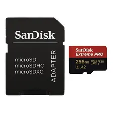 Sandisk Cartão De Memória Micro Sd 256gb Extreme 170 Mbs Foto  mini 1
