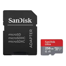 Sandisk Ultra 256gb Microsd Card Com Adaptador Switch Foto  mini 1