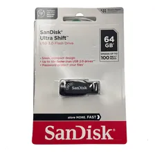 SanDisk Ultra Shift pendrive 64 GB 3.0 preto 10x mais rápido Foto mini 4