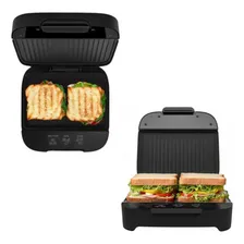 Sanduicheira Elétrica Grill Chapa Antiaderente Omeleteira 220v Foto mini 3