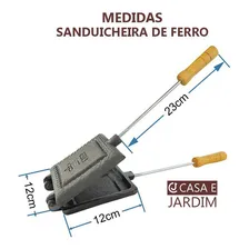 Sanduicheira Ferro Fundido Antiga Um Pão Casa E Jardim Foto mini 4