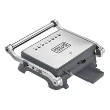Sanduicheira Grill Elétrica Gourmand Gris Black Decker, Modelo G1400, Grill com Chapa Antiaderentes, Sanduicheira Grill com Abertura 180 Graus, 220v Foto mini  2