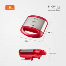 Sanduicheira Grill Premium S-19 800w Vermelho E Inox Mondial 110V Foto mini 4