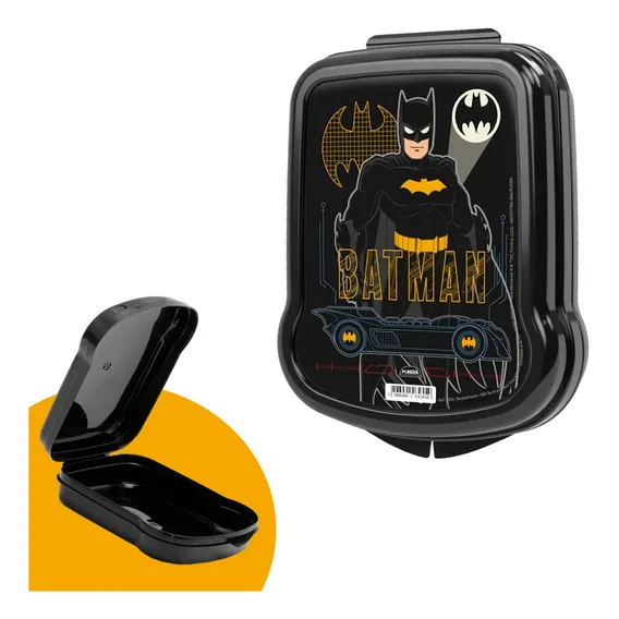 Sanduicheira Lancheira Infantil Escolar Pote Batman Plasutil Foto 1