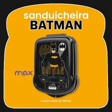 Sanduicheira Lancheira Infantil Escolar Pote Batman Plasutil Foto mini  2