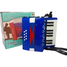 Sanfona Acordeon Gaita Musical Infantil 8 Baixos - Cor Azul Foto mini 1