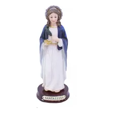 Santa Luzia 15cm - Enfeite Resina Foto mini 1