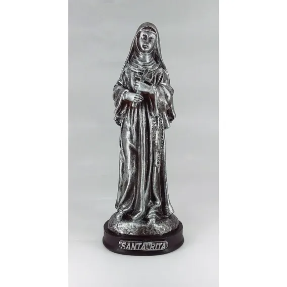 Santa Rita - 15 Cm - Prateado Foto 1