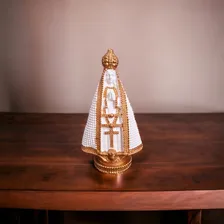 Santinha Nossa Senhora Perola Aparecida Delicada 15cm Cor Branca Foto mini 3