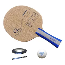 Sanwei Cc- Ld Carbono - Raquete Classica - Tenis De Mesa Cor Bege Tipo De Cabo Fl (c么ncavo) Foto mini 1