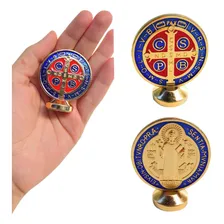São Bento Para Carro Ou Crucifixo, Medalha De Proteção Foto  mini 1