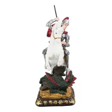São Jorge Enfeite Imagem Religiosa De Resina 21 Cm Cor Colorido Foto mini  3