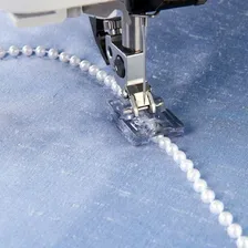 Sapata Sapatilha Calcador Pregar Miçangas Vidrilhos Perolas Foto mini  3