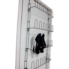 Sapateira De Porta Em Aço 21 Pares Organizador Para Sapatos Cor Preto Foto mini 1