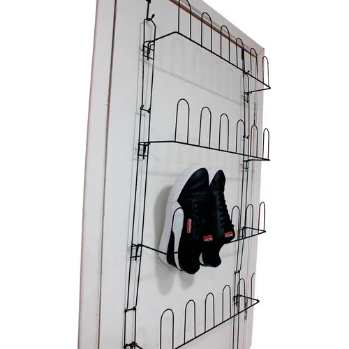 Sapateira De Porta Em Aço 21 Pares Organizador Para Sapatos Cor Preto Foto 1