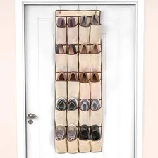 Sapateira De Porta Parede Closet Tnt 10 Pares Bege Secalux Foto mini 4