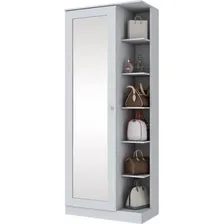 Sapateira Duetto Henn Com Espelho Cor Branco Foto  mini 1