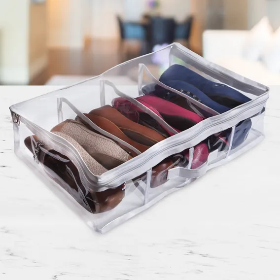 Sapateira Flexível Para 4 Pares De Caçados Com Alça Foto 1