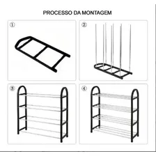 Sapateira Vertical Cromada 8 Pares Casita Ca08118-1 Foto mini 3