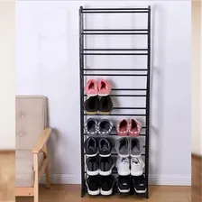 Sapateira Vertical Rack Prateleira Organizador Sapatos 150cm Cor Preto Foto mini  2