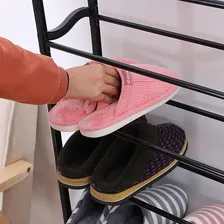 Sapateira Vertical Rack Prateleira Organizador Sapatos 150cm Cor Preto Foto mini  3