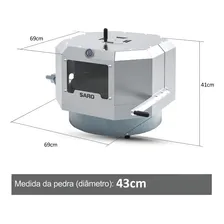 Saro Forno Assador De Pizza 40 Cm Italiano A Gás Compacto Cor Cinza Foto mini 3
